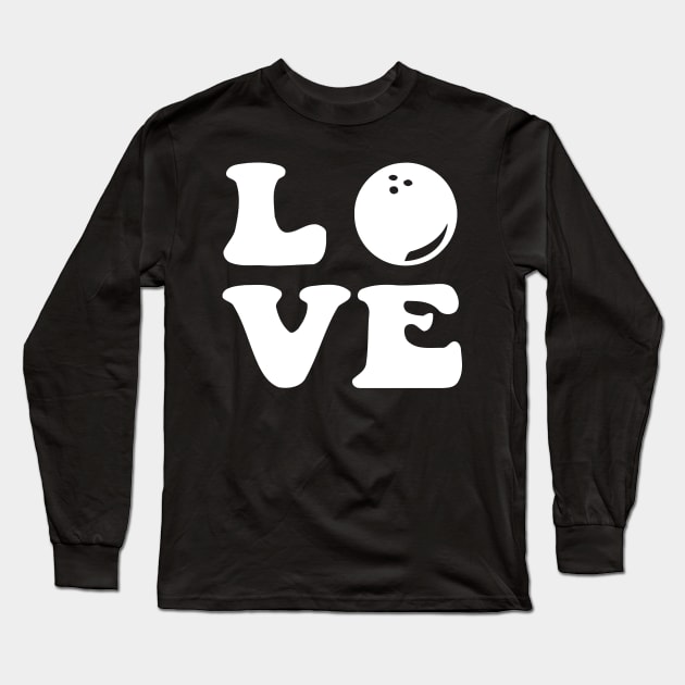 Love Bowling Long Sleeve T-Shirt by Cutepitas